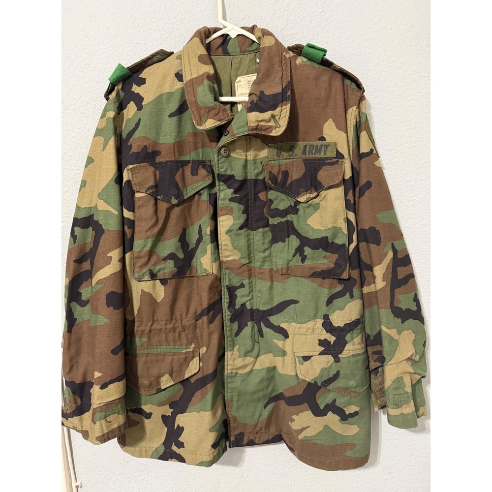 Vintage Alpha Industries M-65 Field Jacket S US Army M81 Woodland Camo Yankee Di